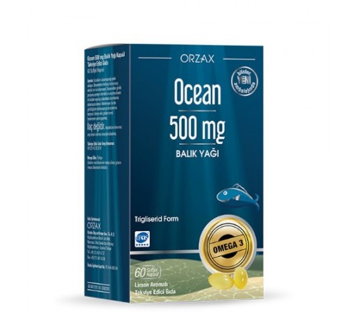 Orzax Ocean  Balık Yağı 500 mg