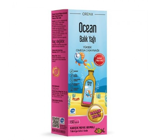 Orzax Ocean Fish Oil Tutti Frutti 150 мл Orzax Ocean Fish Oil Tutti Frutti 150 мл