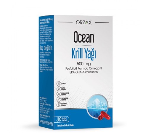 Orzax Ocean Krill Oil 30 capsules Orzax Ocean Krill Oil 30 capsules