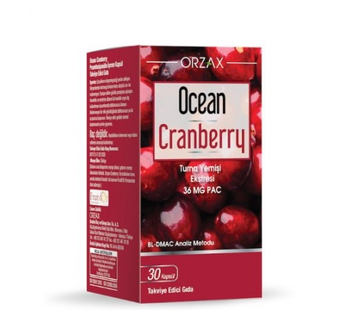 Orzax Ocean Cranberry 30 capsules Orzax Ocean Cranberry 30 capsules