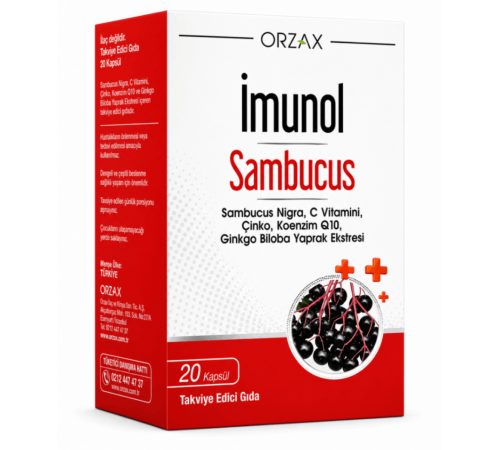 ORZAX Ocean Imunol Sambucus 20 Capsules MOQ 5000