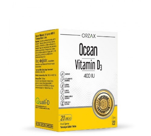 Orzax Ocean Vitamin D3 400 IU Orzax Ocean Vitamin D3 400 IU