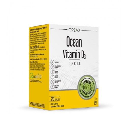 Orzax Ocean Vitamin D3 1000 IU Orzax Ocean Vitamin D3 1000 IU