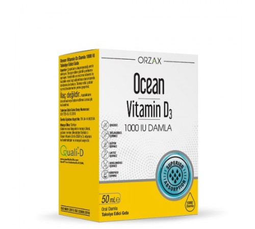 Ocean ORZAX Vitamin D3 1000 IU Ocean ORZAX Vitamin D3 1000 IU